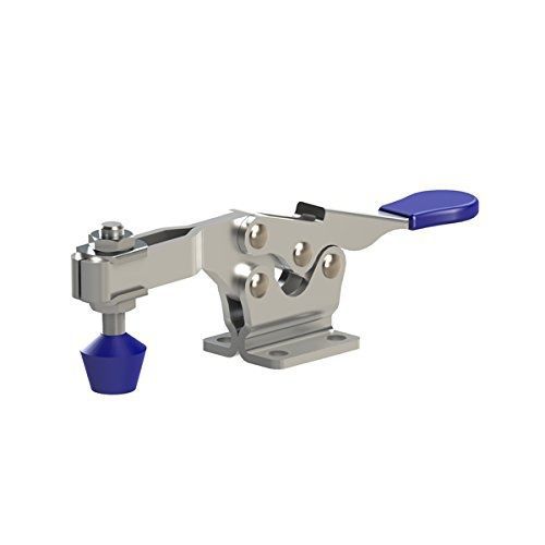 Clamp-Rite 14251CR Horizontal Handle Toggle Clamp, Flanged Based, U-Bar, 500 lb