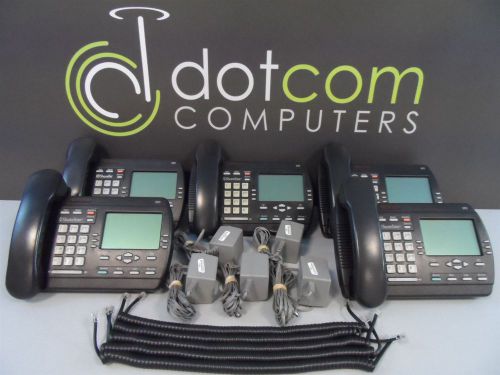 Shoretel Aastra Lot of 5 Telecom Model 390 Charcoal Phone P/N A1216-000-1015