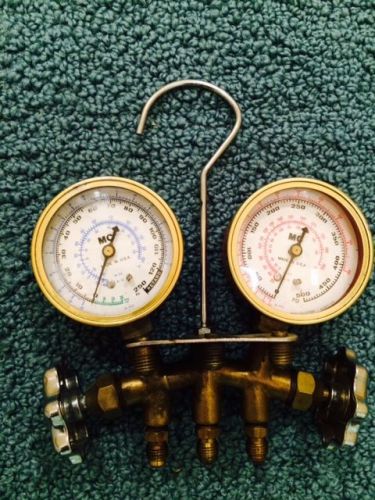 Mastercool Brass Refrigeration and A/C Manifold/ Gauge set FREE SHIPPING!!