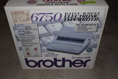 Brother GX-6750 Daisy Wheel Electronic Typewriter, New in Box