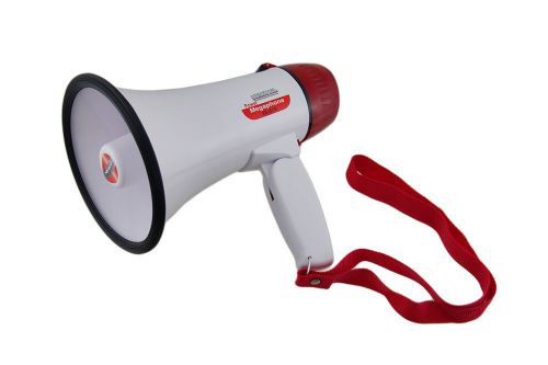 Megaphone Bullhorn Bull Horn W/ Siren 20 Watts Max PA