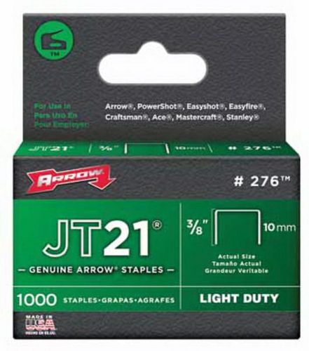 Arrow 1000pk JT21 3/8&#034; Staple #276