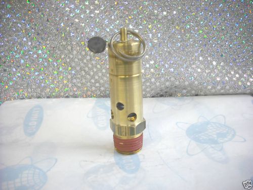 ASME Air Safety Valve, NPT Size (M) 1/2&#034; Set 200 PSI