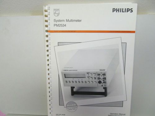 PHILIPS PM2534 DIGITAL MULTIMETER OPERATION MANUAL, MULTIPLE LANGUAGE