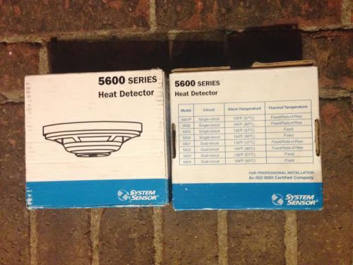 1 Lot of 2 NIB System Sensor 5602 Heat Detectors