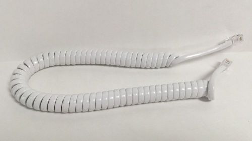 Replacement white handset cord 9 ft. for panasonic kx-t, kx-dt, kx-nt phones for sale