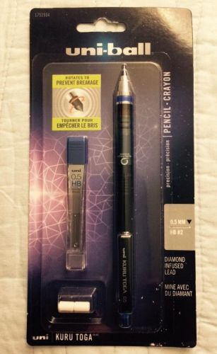 New Uni-Ball KuruToga 0.5mm Mechanical Pencil Starter Set US Shipper