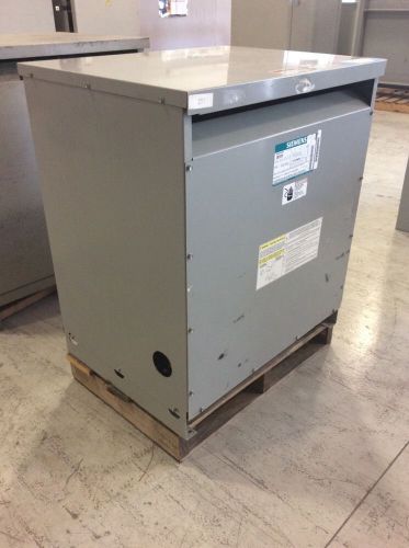 Siemens Transformer 3B5Y075 75 Kva Primary 208 Volt Sec 480Y/277 Three Phase