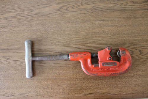 RIDGID HEAVY DUTY PIPE CUTTER NO 1A 1/8&#034; TO 11/4&#034; RIDGE TOOL CO. Nos. 1-2 USA