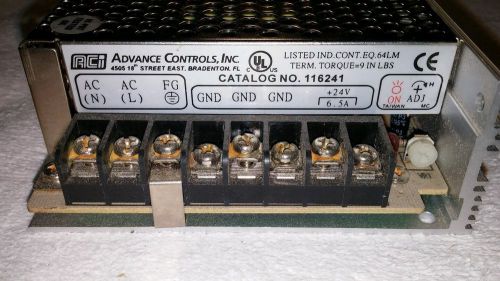 ACI Advanced Controls Inc. Catalog No. 116241 Power Supply