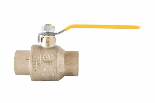 2-1/2&#034; Inch Full Port Brass Ball Valve Lead Free C x C Sweat Ends