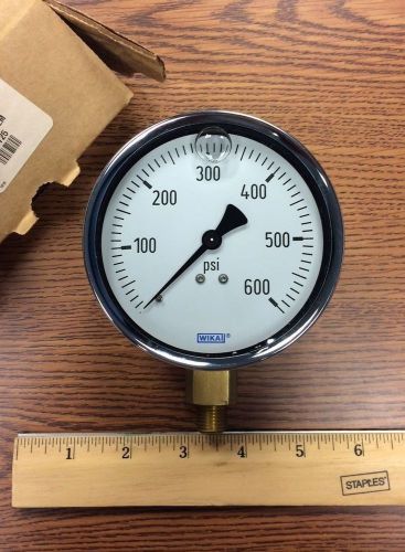 Wika 213.40 4&#034; 600psi 1/4&#034; npt lm pressure gauge p/n 9314725 for sale