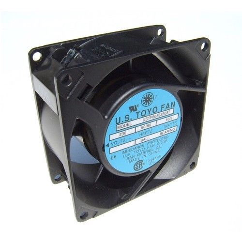 1x FAN USTF80381153W 115 AC FAN 80mm x 38mm, Frame - Aluminum Alloy, Termination