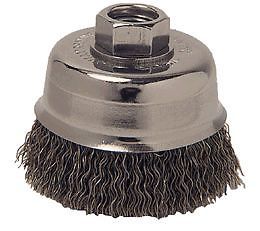 Cup brush,3&#034;x5/8&#034;-11 crimped for sale