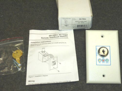 Edwards signaling sd-trk4 remote test reset station, keyed for sale