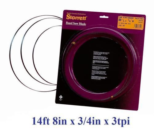 176&#034; INCH (14&#039; 8&#034;) x 3/4&#034;  x 3T Starrett Band Saw Blade