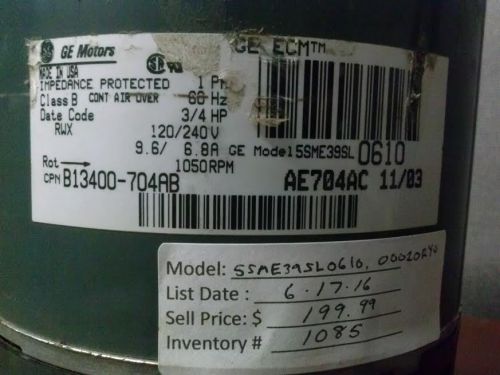 GE MOTOR &amp; MODULE   5SME39SL0610, 00020RYO   (1085)