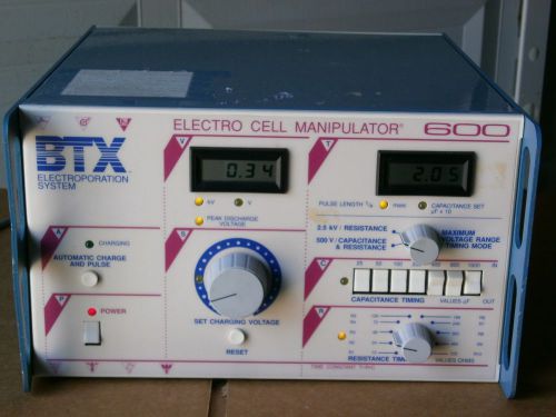 BTX BT600 REV. C, Electro Cell Manipulator 600 ECM-600, 120VAC/60Hz
