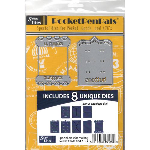 Scor-Pal PocketPenPals Die Bundle 9/Pkg-Kits A, B &amp; C, Plus A Bonu 019962430039