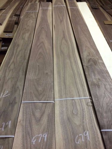 Wood Walnut veneer  4 bundle  total 88 pcs RAW VENEER N679.