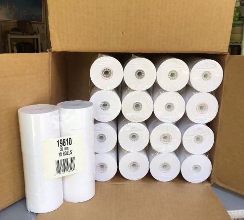 100 Rolls!  POS Cash Register One-Ply Bond  1-15/32 (38mm) x 150 Feet  White