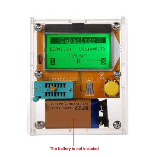 Multi-functional Transistor Tester Diode Triode Capacitance ESR Meter TA RQ7P