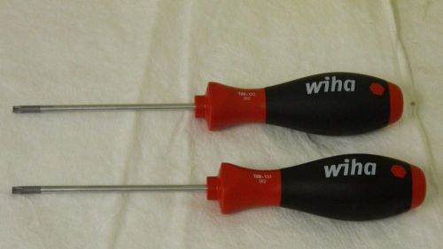 Wiha soft finish torx screwdriver t20 x 100 mm series 362 lot of 2 8000070 for sale