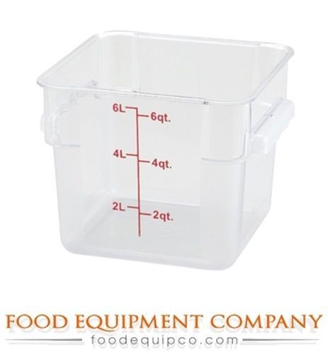 Winco PCSC-6C Storage Container, 6 quart, square - Case of 24