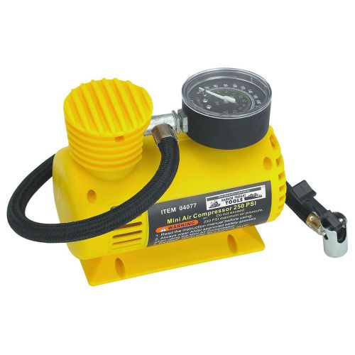 Portable 12volt 12v 250 psi travel car auto tire inflator air compressor for sale