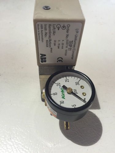 Used Excellent Condition ABB I/P Converter TEIP 11  4-20 mA   3-15 PSI