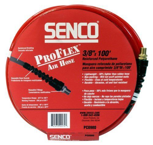 New senco pc0980 3/8 inch by 100 foot proflex air hose free shipping for sale