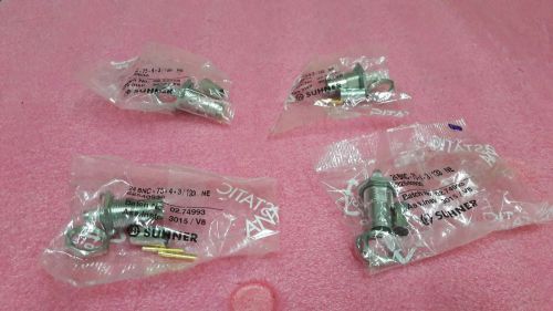 SUHNER 24BNC-75-4-3/133 NE Connectors, Qty : 4pcs