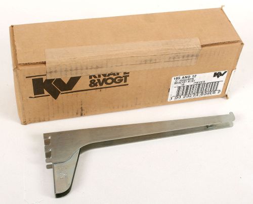 10 pc Box 185 ANO 12 Knape &amp; Vogt 12&#034; Anochrome Heavy-Duty SHELF BRACKETS in Box