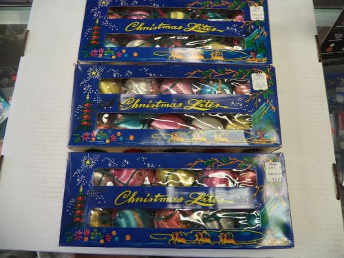 Vintage Oriental Christmas Ornament String Lights 3 Boxes