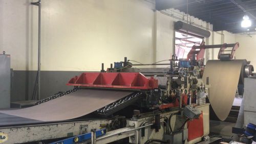 Refurbished bradbury model 6014, 14 ga. cut to length line w 20,000 lb decoiler for sale