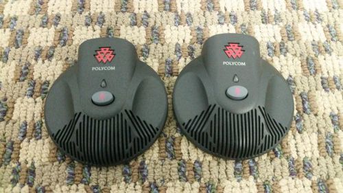 Lot of 2 Polycom SoundStation 2 External Microphones 2201-07155-005 B &lt;&lt;&lt;