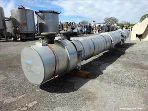 Unused- steeltek single pass shell &amp; tube heat exchanger, 1,225 square feet, typ for sale