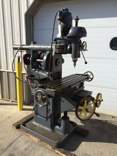 Antique leblonde horizontal vertical milling machine pwr fd 220v 1ph 11&#034;x34&#034; 1b for sale