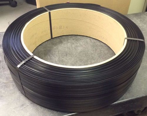 POLYPROPYLENE STRAPPING - BLACK .031 X 1/2&#034; X 7,200&#039; X 600#