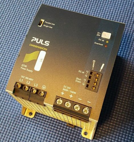 QT40.241 PULS 24V 40A DC power supply for 3-phase systems
