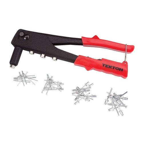 Tekton rivet gun hand tool kit 40 rivets head wrench three additional heads new for sale