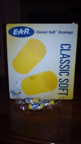 3M E-A-R Classic Soft Uncorded Earplugs 311-6000, New, Free Shipping