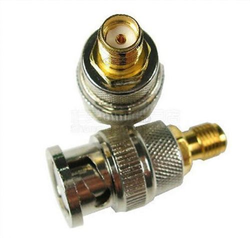 1Pcs Adapter Bnc Plug Male To Sma Female Jack Rf Connector Straight U