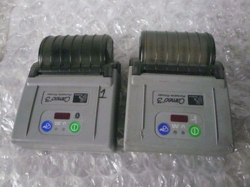 LOT OF 2 Zebra Cameo 3 Portable Receipt Printer (Cameo3) AS IS UNTESTED