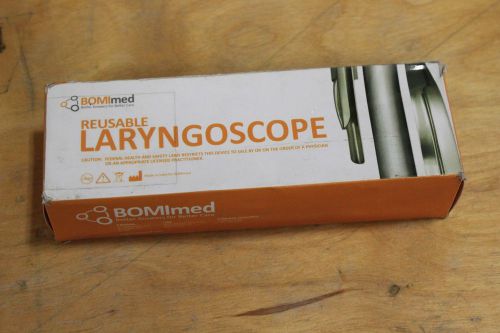 BOMImed Reusable Small Metal Laryngoscope Handle w/Fiber Optic - BM-OL-324L7