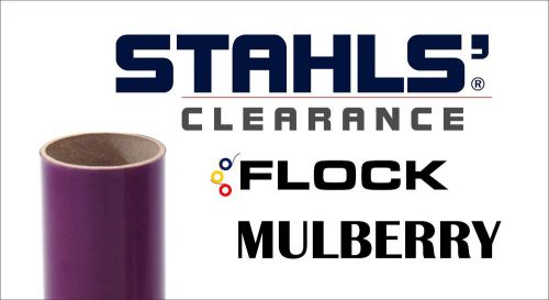 12&#034; x 36&#034; - Stahls&#039; Flock Heat Transfer Vinyl - Mulberry - 5 SHEETS