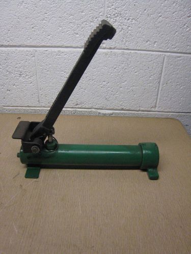 USED GREENLEE 1725 HYDRAULIC FOOT PUMP FREE SHIPPING