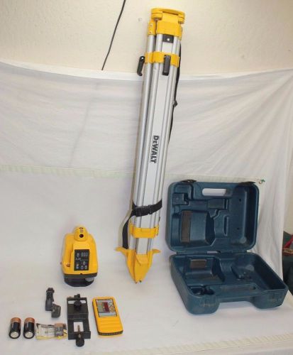 Pro shot l5 digital rotary laser level &amp; laser detector ld-12n w/ tripod &amp; case for sale