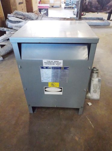 SQUARE D SORGEL 25S3H TRANSFORMER, 25 KVA, SINGLE PHASE (USED)