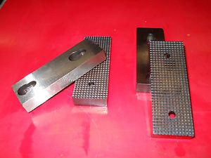 4&#034; Hardened Serrated Vise Jaw set for Kurt 4&#034;Vises. No Reserve